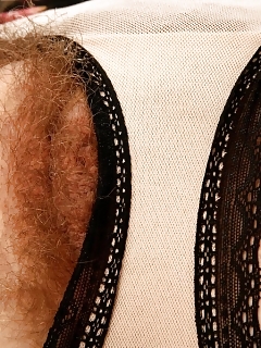 Mahonia Trimmed Hairy Brunette Pussy